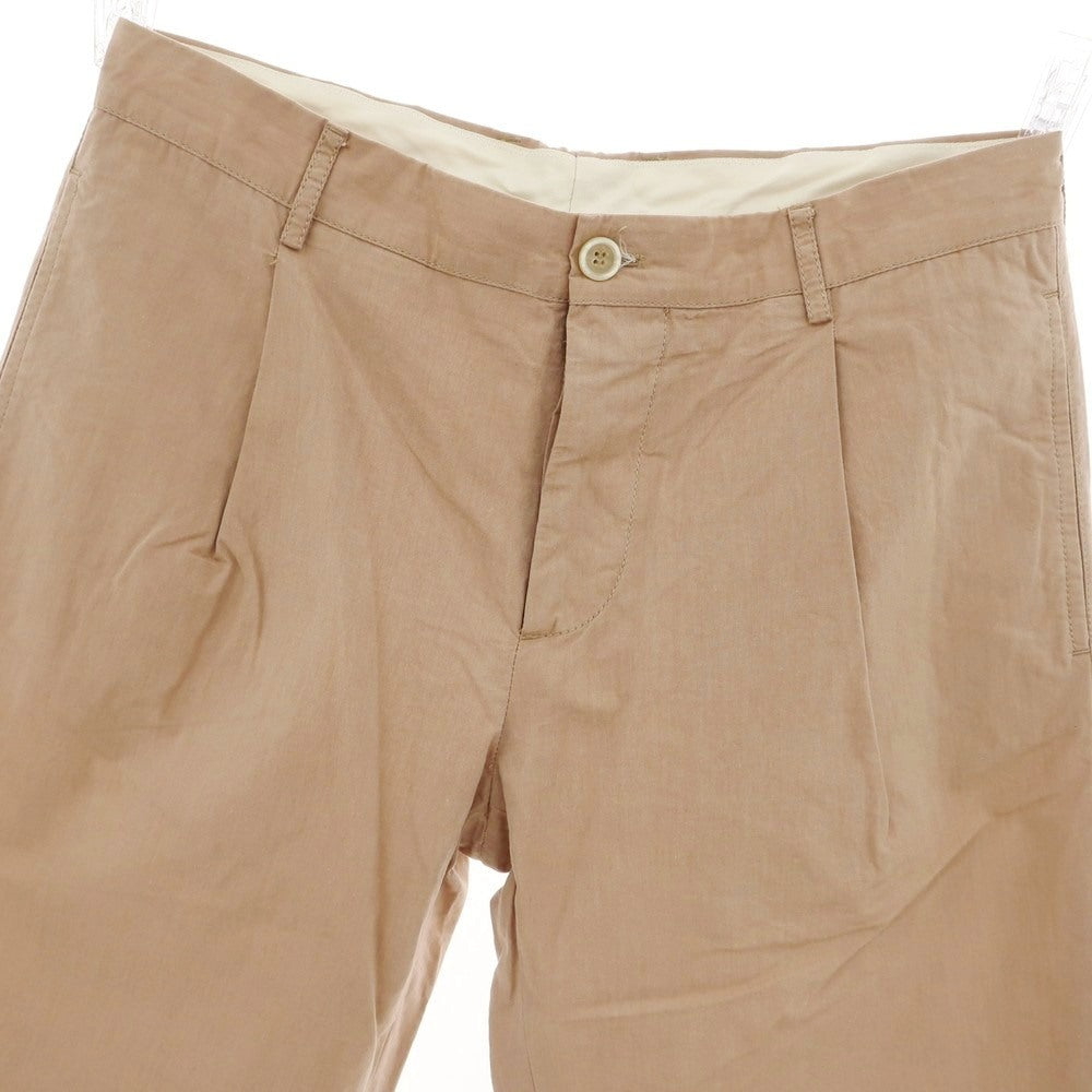 【中古】ブルネロクチネリ Brunello Cucinelli コットン カジュアルスラックスパンツ ブラウンベージュ【 50 】【 状態ランクB 】【 メンズ 】