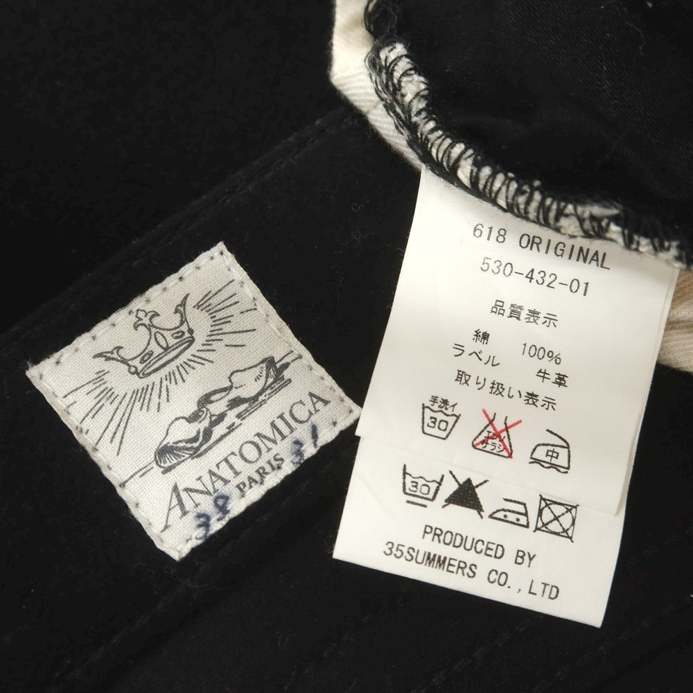 【中古】アナトミカ ANATOMICA コットン 5ポケットパンツ ブラック【 38 】【 状態ランクB 】【 メンズ 】