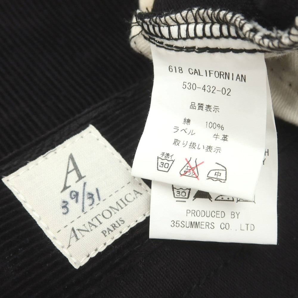 【中古】アナトミカ ANATOMICA コットン コーデュロイパンツ ブラック【 39 】【 状態ランクC 】【 メンズ 】
