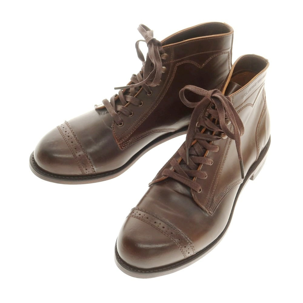 【中古】ウルヴァリン WOLVERINE 1000MILE シェルコードバン ブーツ ブラウン(マホガニー)【 9D 】【 状態ランクA 】【 メンズ 】