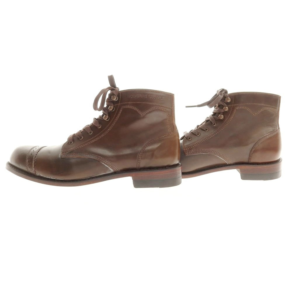 【中古】ウルヴァリン WOLVERINE 1000MILE シェルコードバン ブーツ ブラウン(マホガニー)【 9D 】【 状態ランクA 】【 メンズ 】