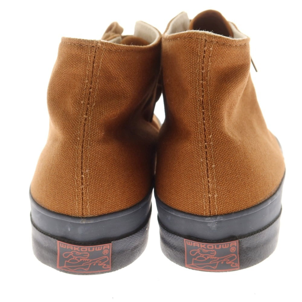 【中古】アナトミカ ANATOMICA × WAKOUWA キャンバス スニーカー ブラウン【 US8.5 】【 状態ランクA 】【 メンズ 】