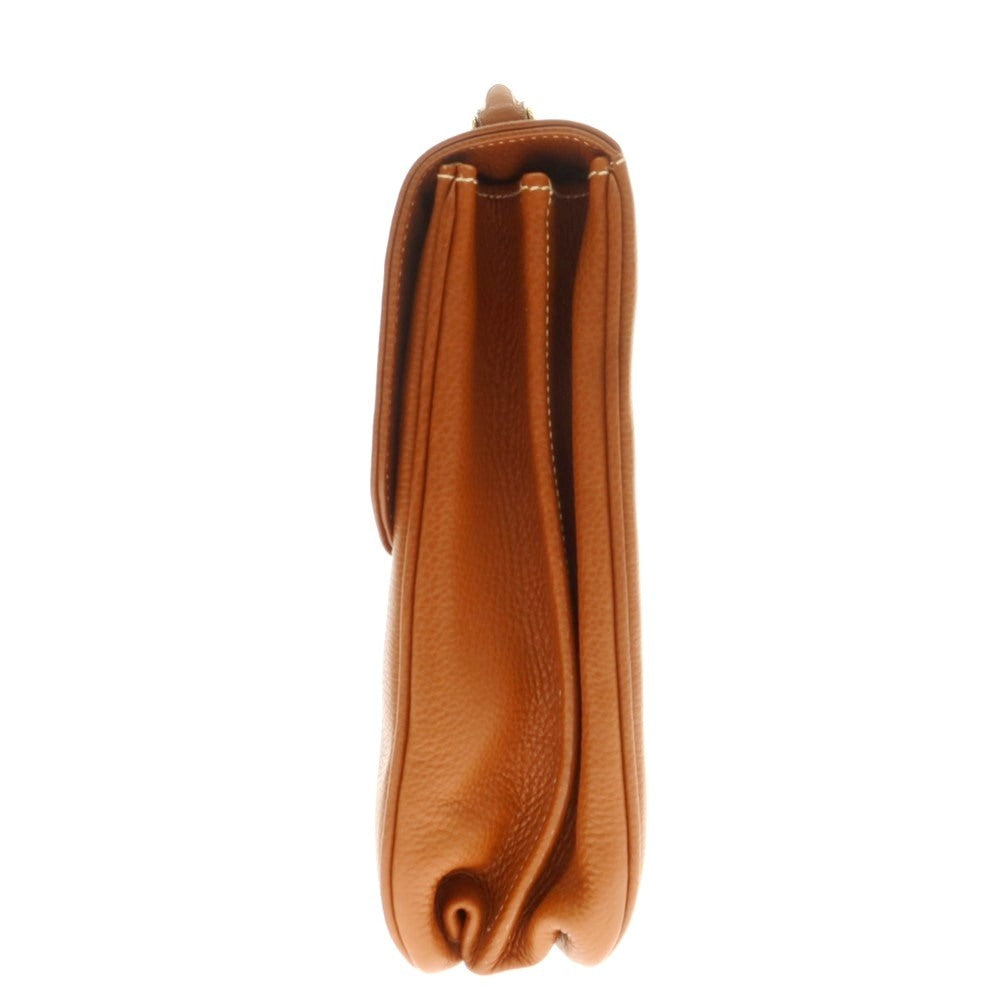 【中古】ベレッタ アルフレッド BERETTA ALFRED シュリンクレザー フラップ ブリーフケース ライトブラウン【 状態ランクB 】【 メンズ 】