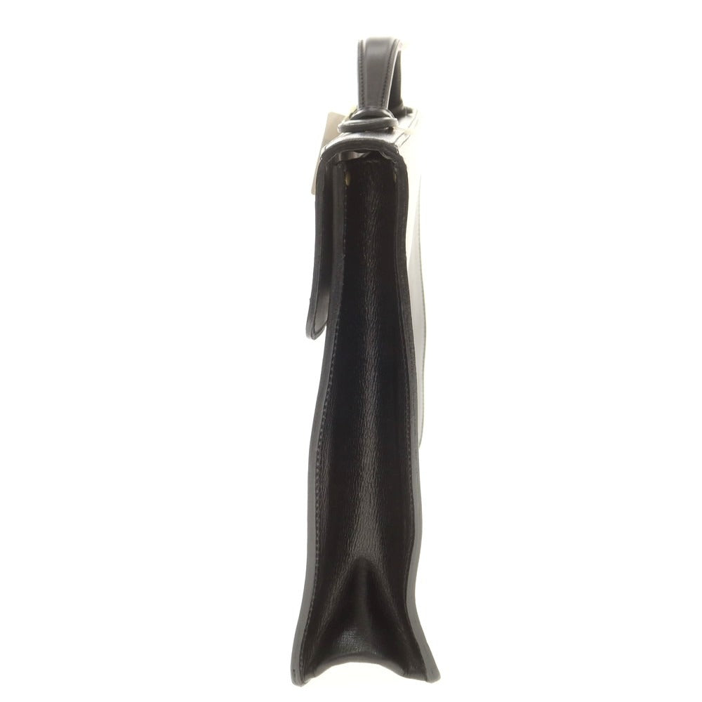 【中古】フェリージ Felisi 1705/01 型押しレザー フラップ ブリーフケース ブラック【 状態ランクA 】【 メンズ 】