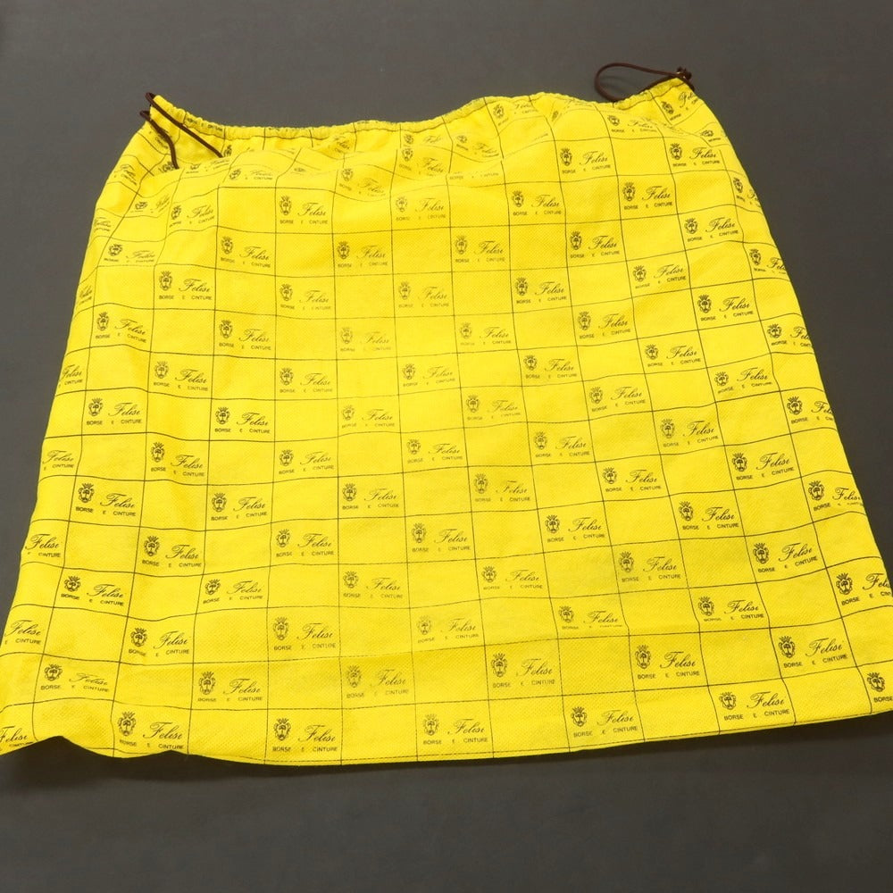 【中古】フェリージ Felisi 1705/01 型押しレザー フラップ ブリーフケース ブラック【 状態ランクA 】【 メンズ 】