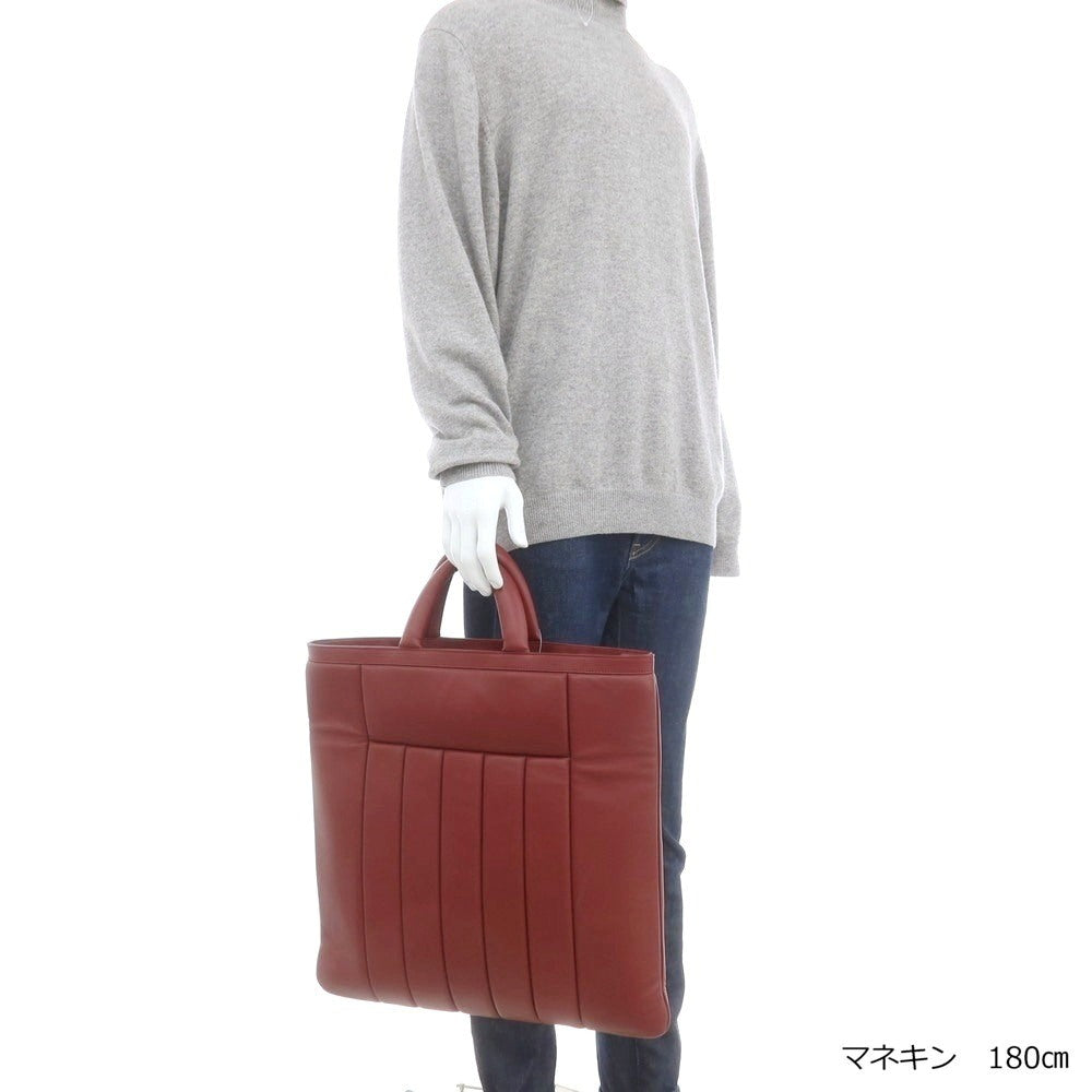 【中古】ダンヒル Dunhill ラムレザー コンコースラージ トートバッグ ブラッドレッド【 状態ランクA 】【 メンズ 】