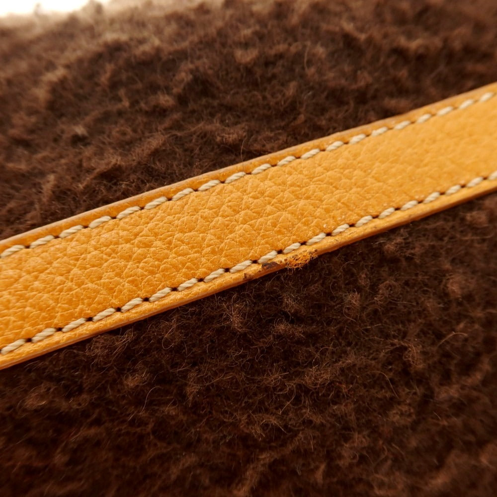 【中古】イルミーチョ il micio ウール系 ポーチ ブラウン【 状態ランクB 】【 メンズ 】