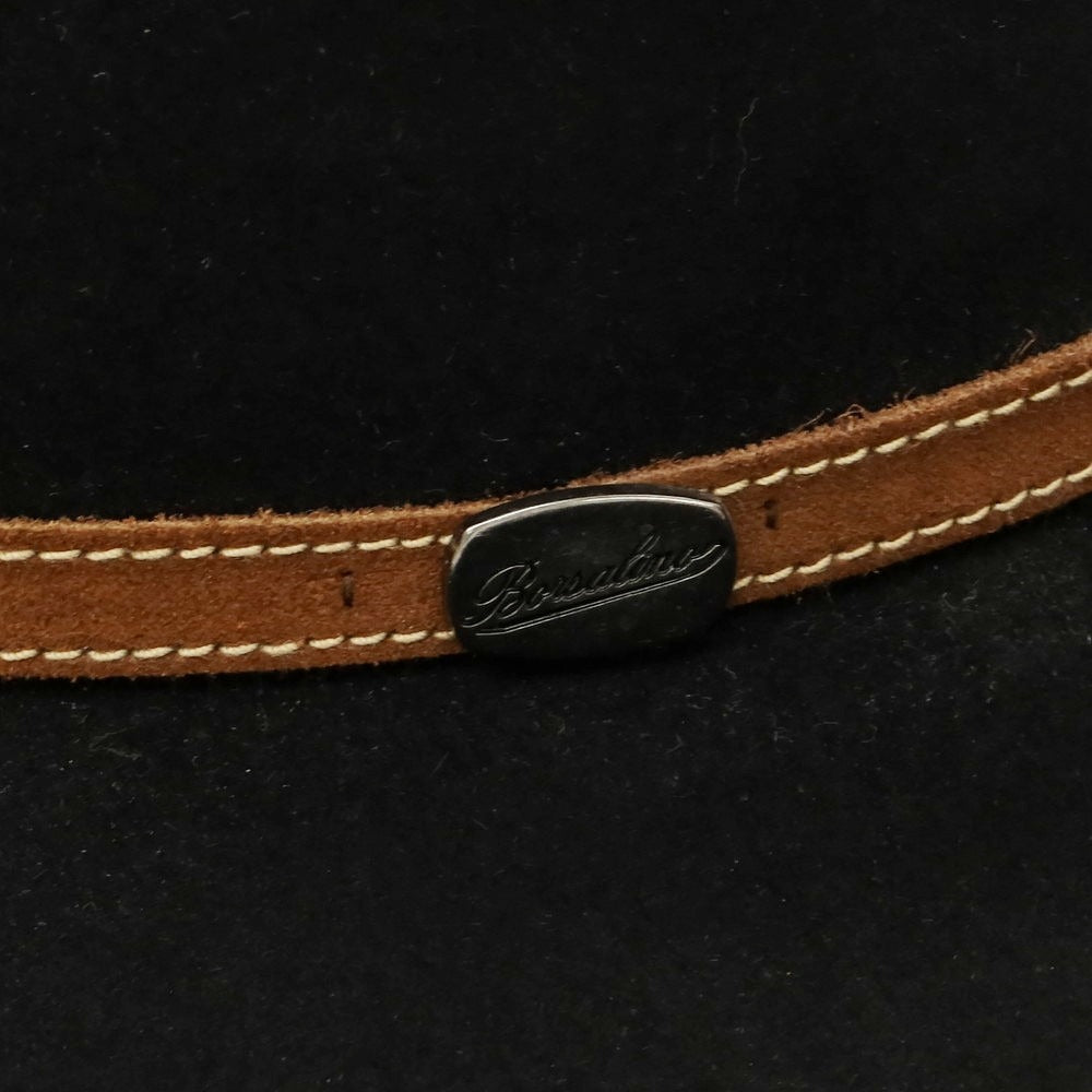 【中古】ボルサリーノ Borsalino ラビット 中折れハット ブラック【 60位 】【 状態ランクA 】【 メンズ 】