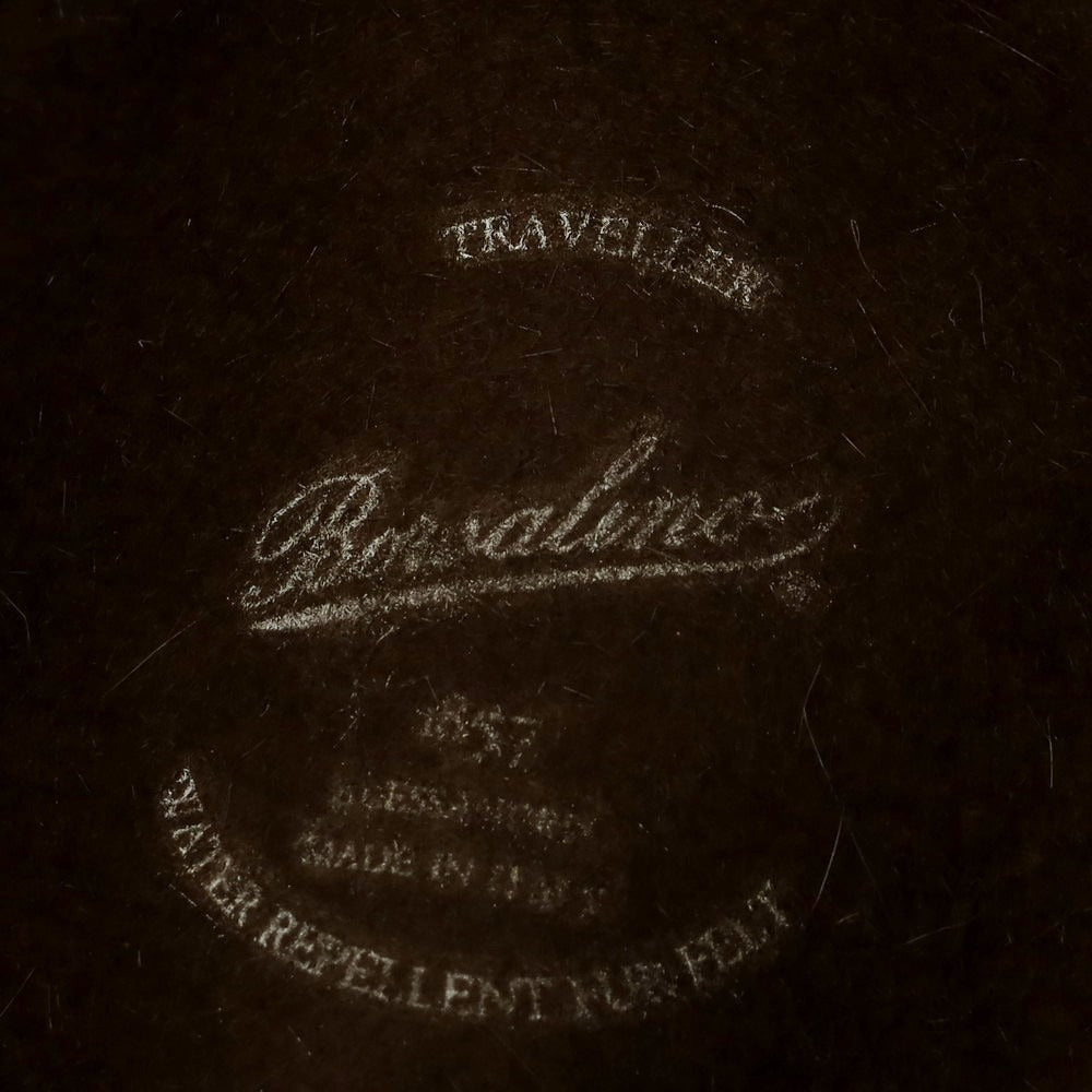 【中古】ボルサリーノ Borsalino ラビット TRAVELLER ソフトボーラーハット ブラウン【 60位 】【 状態ランクB 】【 メンズ 】