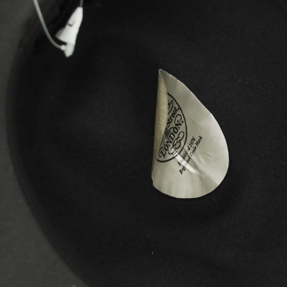 【中古】ロックアンドコーハッターズ LOCK & Co. HATTERS ウール系 ソフトボーラーハット グレー【 59 】【 状態ランクB 】【 メンズ 】