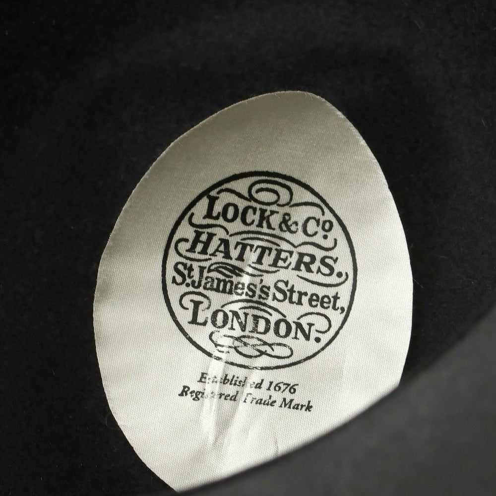 【中古】ロックアンドコーハッターズ LOCK & Co. HATTERS ウール系 ソフトボーラーハット グレー【 59 】【 状態ランクB 】【 メンズ 】