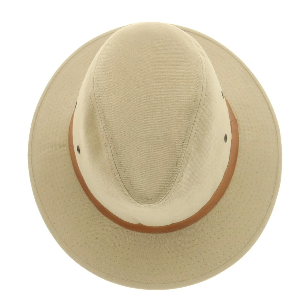 【中古】ロックアンドコーハッターズ LOCK & Co. HATTERS ツイルコットン 中折れハット ダークベージュ【 L 】【 状態ランクB 】【 メンズ 】