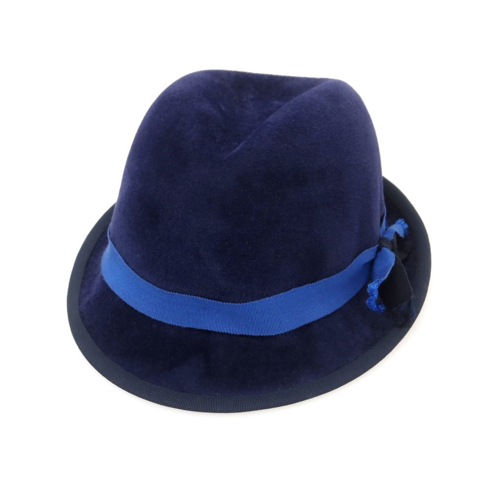 【中古】ロッドキーナン ROD KEENAN ラビット 中折れハット パープルネイビー【 表記なし(59位) 】【 状態ランクB 】【 メンズ 】