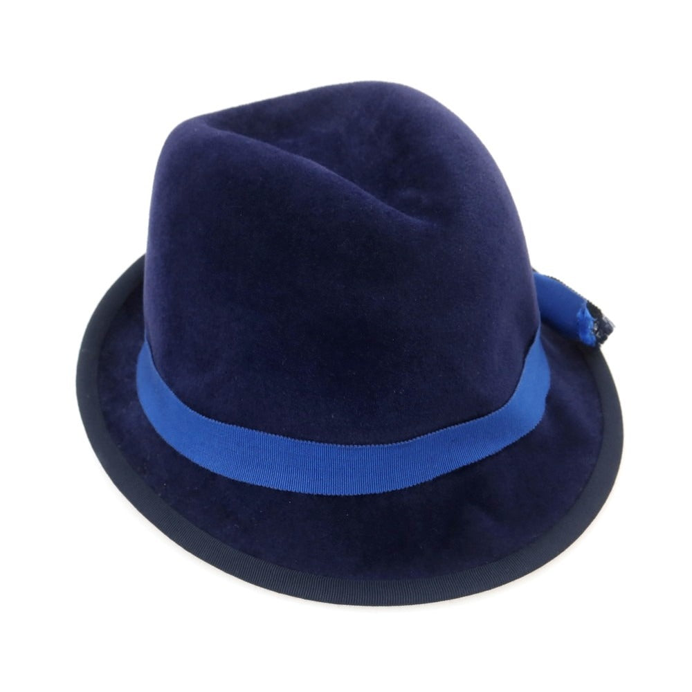 【中古】ロッドキーナン ROD KEENAN ラビット 中折れハット パープルネイビー【 表記なし(59位) 】【 状態ランクB 】【 メンズ 】