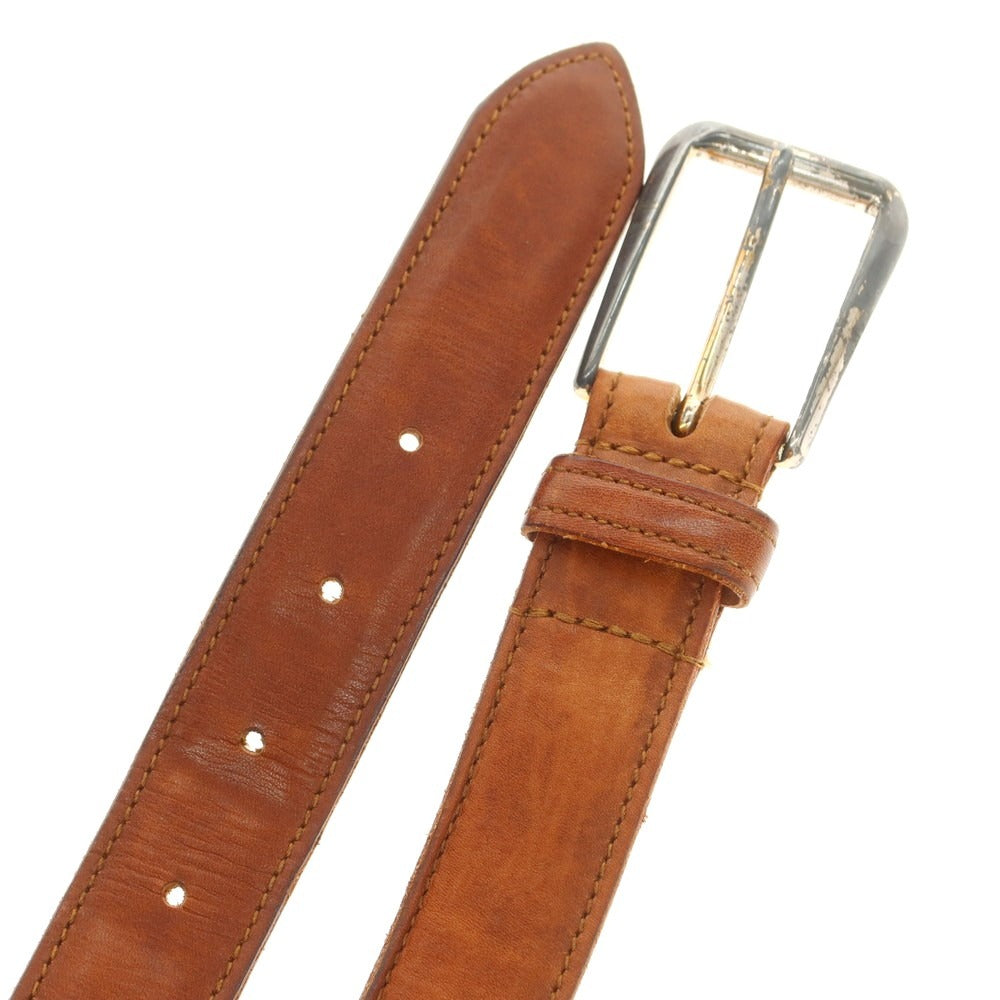 【中古】ホワイトハウスコックス Whitehouse Cox レザー ベルト ブラウン【 85 】【 状態ランクC 】【 メンズ 】