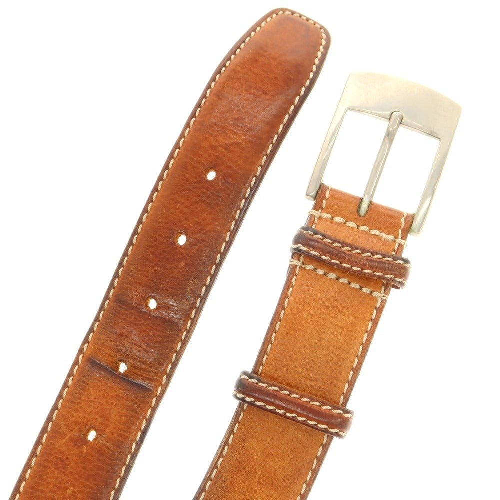 【中古】フェリージ Felisi レザー ベルト ブラウン【 90 】【 状態ランクD 】【 メンズ 】