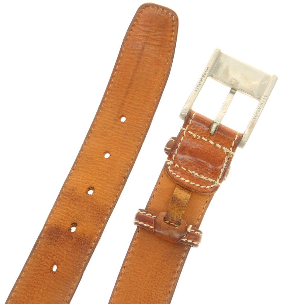 【中古】フェリージ Felisi レザー ベルト ブラウン【 90 】【 状態ランクD 】【 メンズ 】