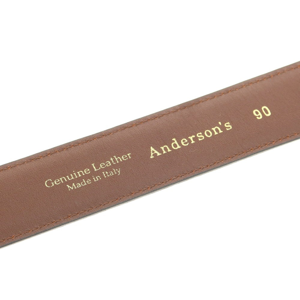 【中古】アンダーソンズ Andersons レザー ベルト ブラウン【 90 】【 状態ランクB 】【 メンズ 】
