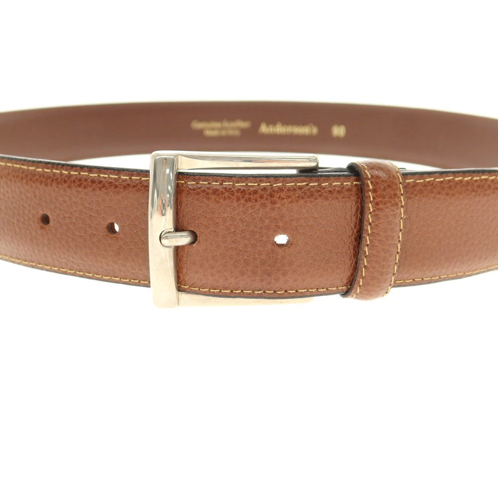【中古】アンダーソンズ Andersons レザー ベルト ブラウン【 90 】【 状態ランクB 】【 メンズ 】