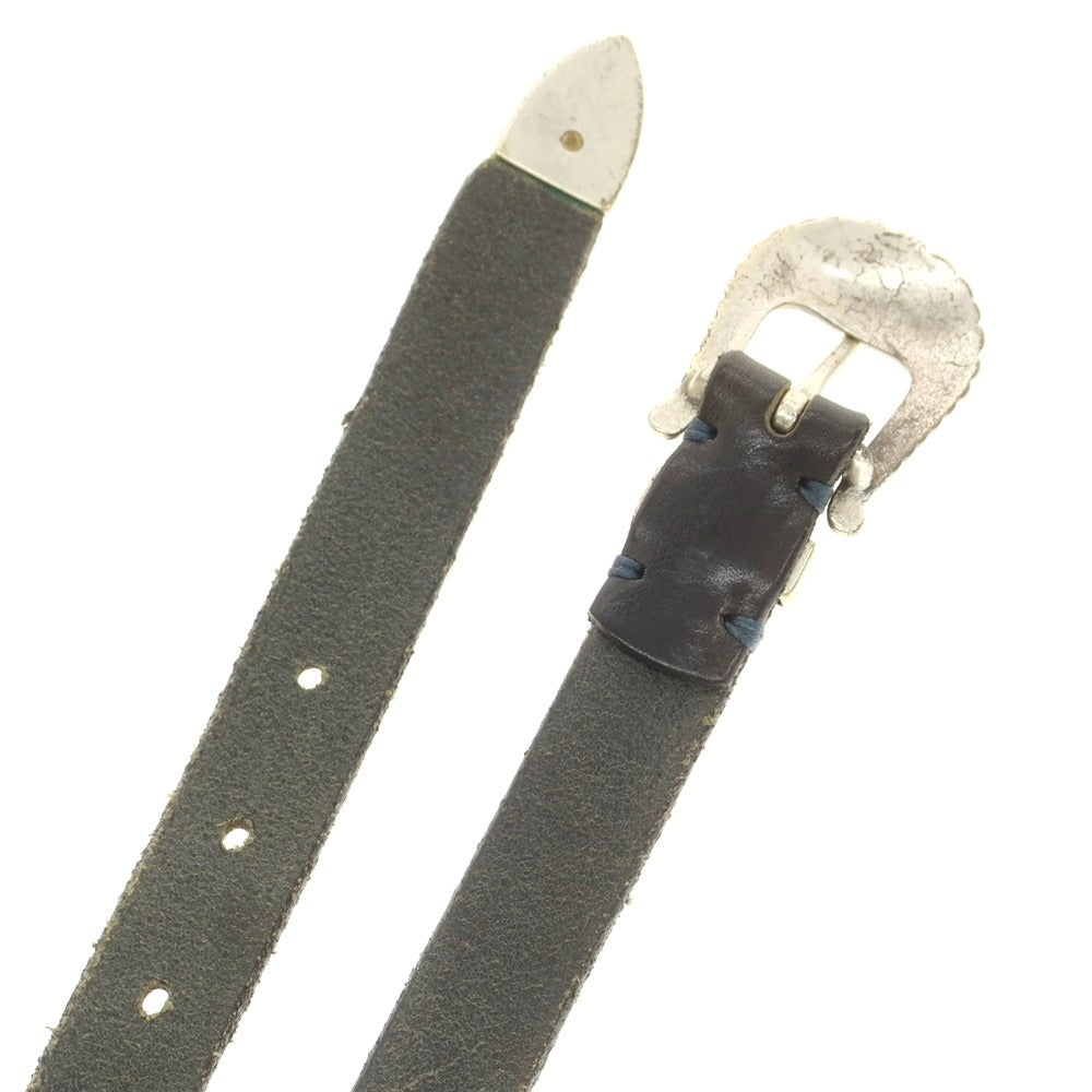 【中古】ファウスト コラート Fausto Colato レザー ベルト ブラック【 95 】【 状態ランクB 】【 メンズ 】