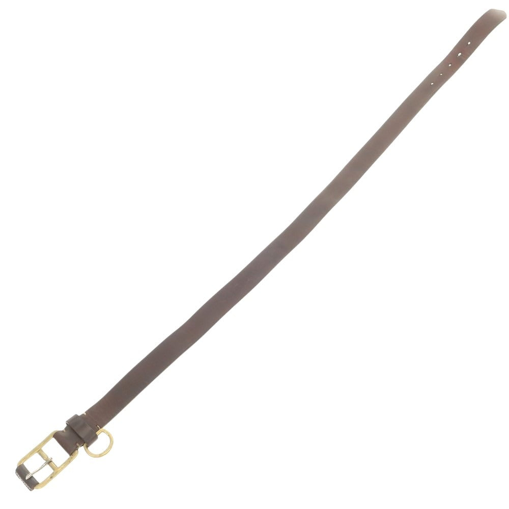 【中古】ユケテン YUKETEN レザー ベルト ダークブラウン【 90 】【 状態ランクC 】【 メンズ 】