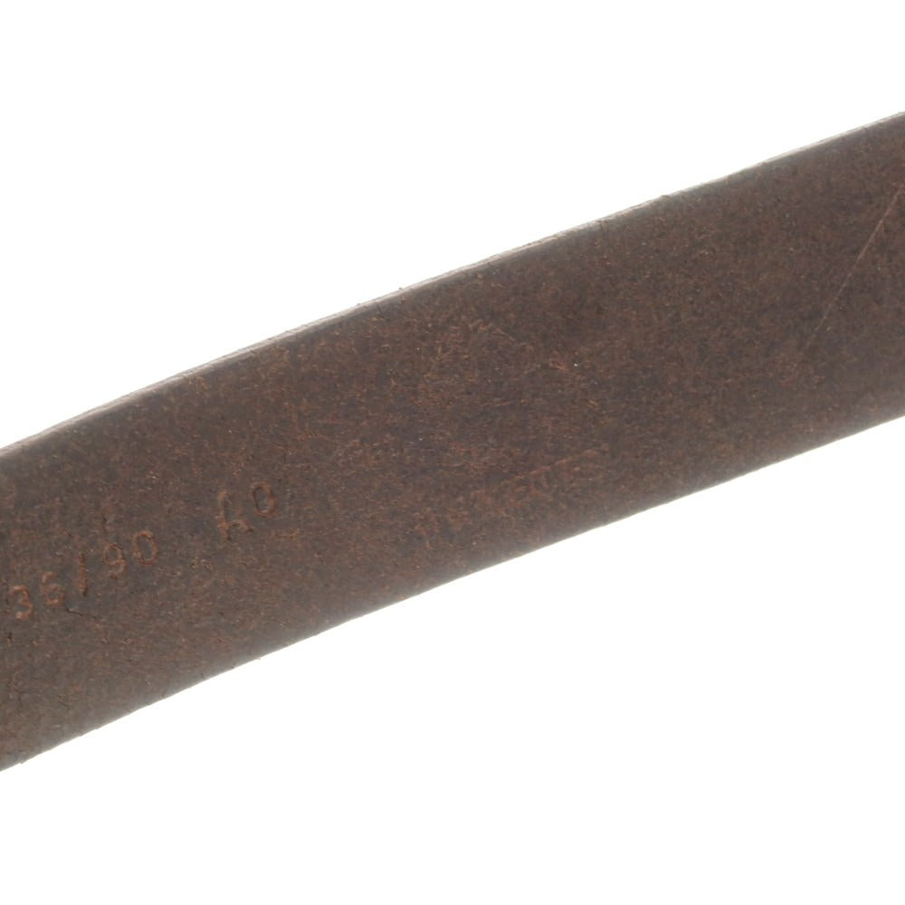 【中古】ユケテン YUKETEN レザー ベルト ダークブラウン【 90 】【 状態ランクC 】【 メンズ 】