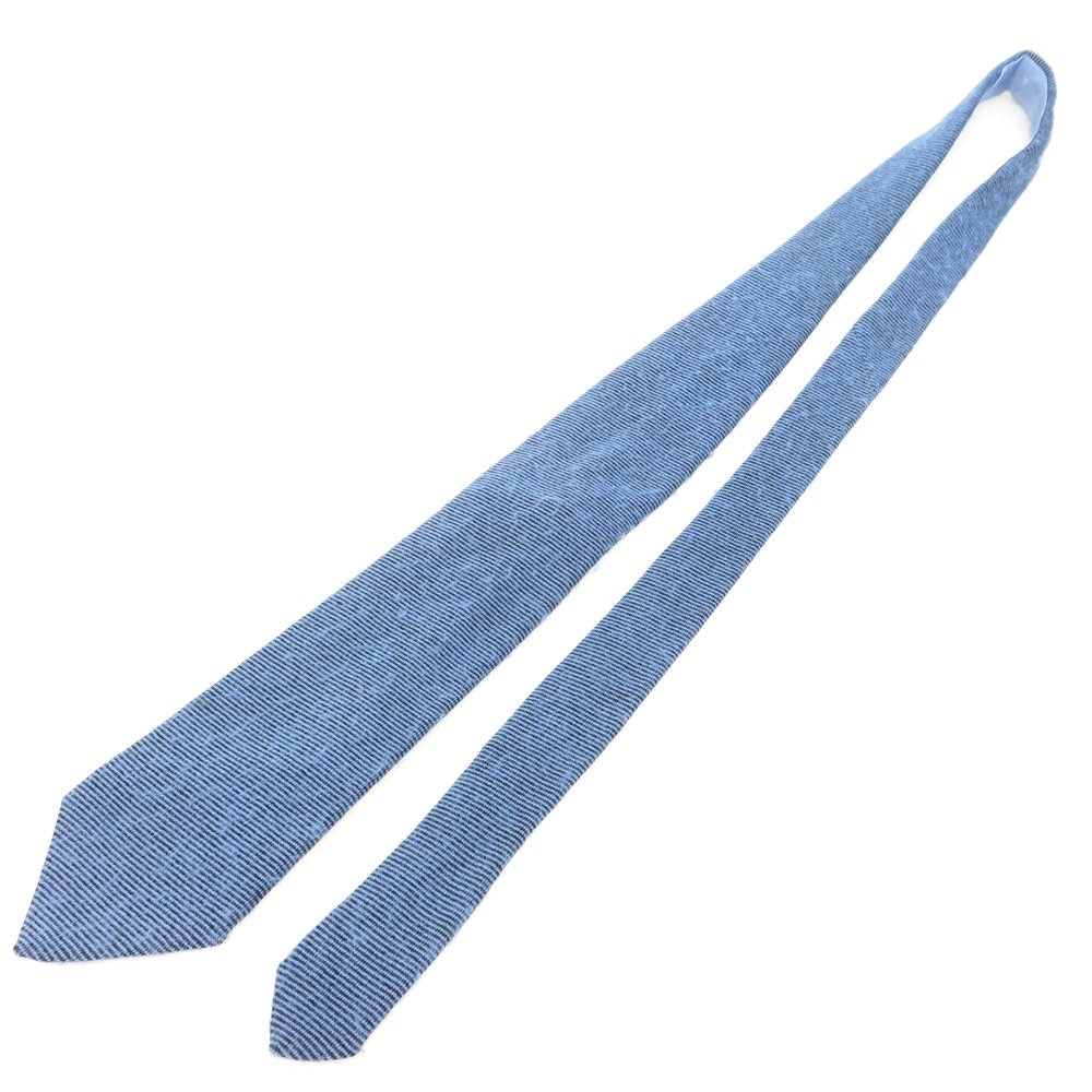 【中古】ティンカーティ TINCATI 起毛ウール 無地ネクタイ ブルー系【 状態ランクB 】【 メンズ 】