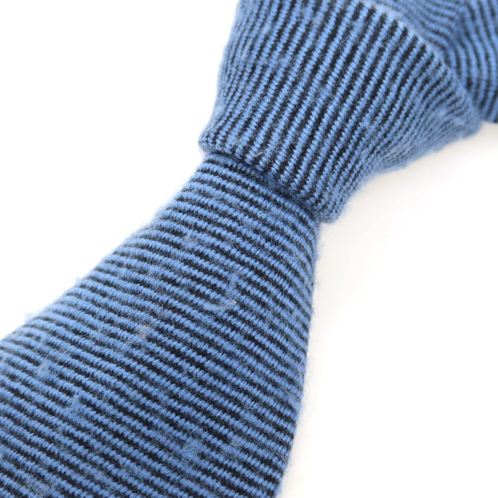 【中古】ティンカーティ TINCATI 起毛ウール 無地ネクタイ ブルー系【 状態ランクB 】【 メンズ 】