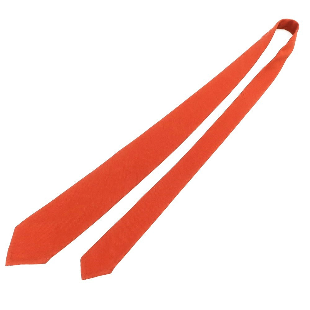 【中古】ブレラ BRERA Milano コットンカシミヤ 無地ネクタイ テラコッタ【 状態ランクB 】【 メンズ 】