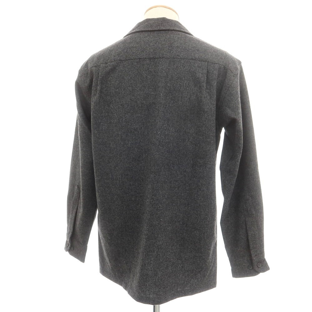【中古】【未使用】ペンドルトン PENDLETON BOARD SHIRT バージンウール オープンカラー カジュアルシャツ ダークグレー【 S 】【 状態ランクS 】【 メンズ 】
