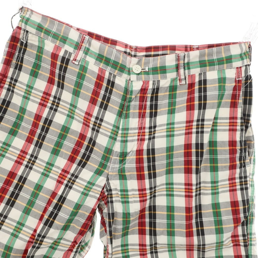 【中古】コムデギャルソンオム COMME des GARCONS HOMME 2011年春夏 コットン チェック ショートパンツ マルチカラー【 XS 】【 状態ランクB 】【 メンズ 】