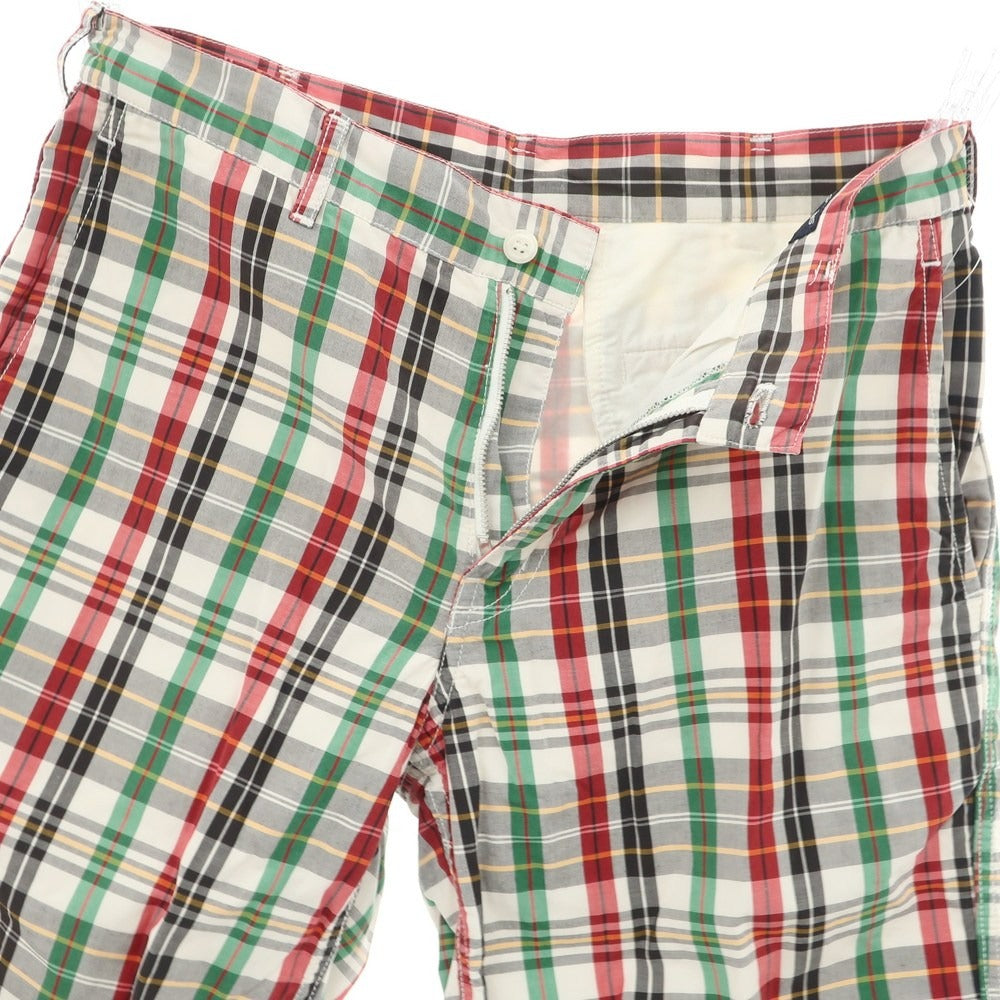 【中古】コムデギャルソンオム COMME des GARCONS HOMME 2011年春夏 コットン チェック ショートパンツ マルチカラー【 XS 】【 状態ランクB 】【 メンズ 】
