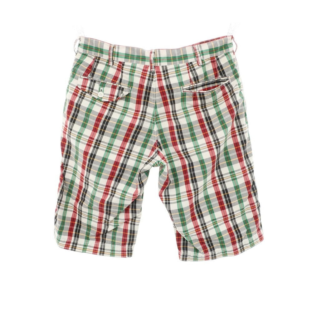 【中古】コムデギャルソンオム COMME des GARCONS HOMME 2011年春夏 コットン チェック ショートパンツ マルチカラー【 XS 】【 状態ランクB 】【 メンズ 】