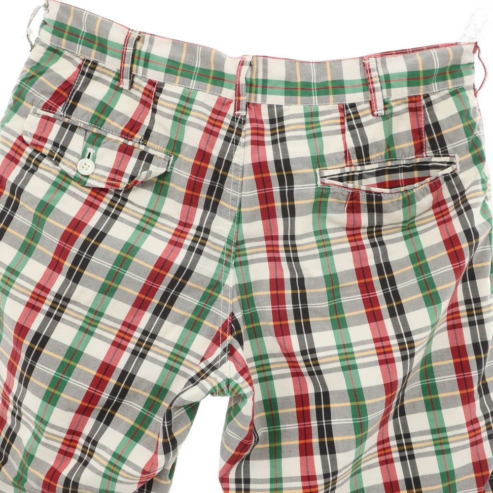 【中古】コムデギャルソンオム COMME des GARCONS HOMME 2011年春夏 コットン チェック ショートパンツ マルチカラー【 XS 】【 状態ランクB 】【 メンズ 】