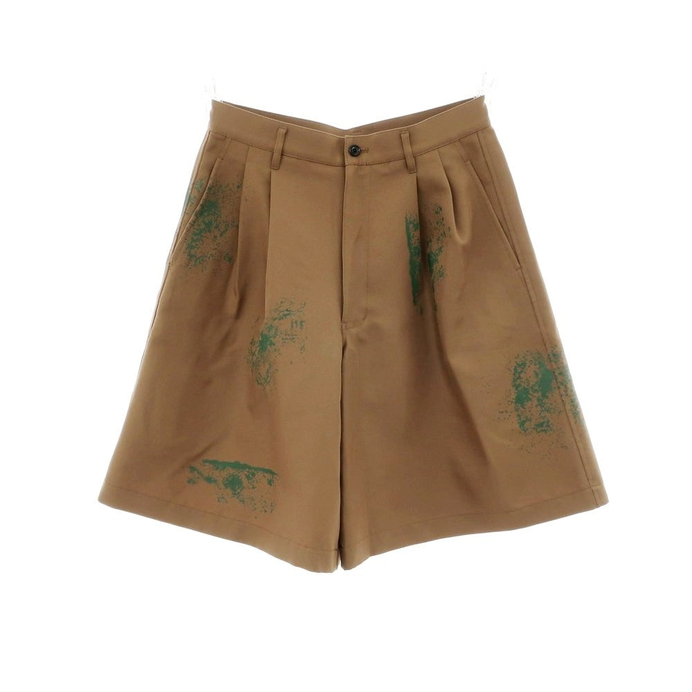 【中古】コムデギャルソンシャツ COMME des GARCONS SHIRT 2024年春夏 ポリエステル ショートパンツ ブラウン【 XS 】【 状態ランクB 】【 メンズ 】