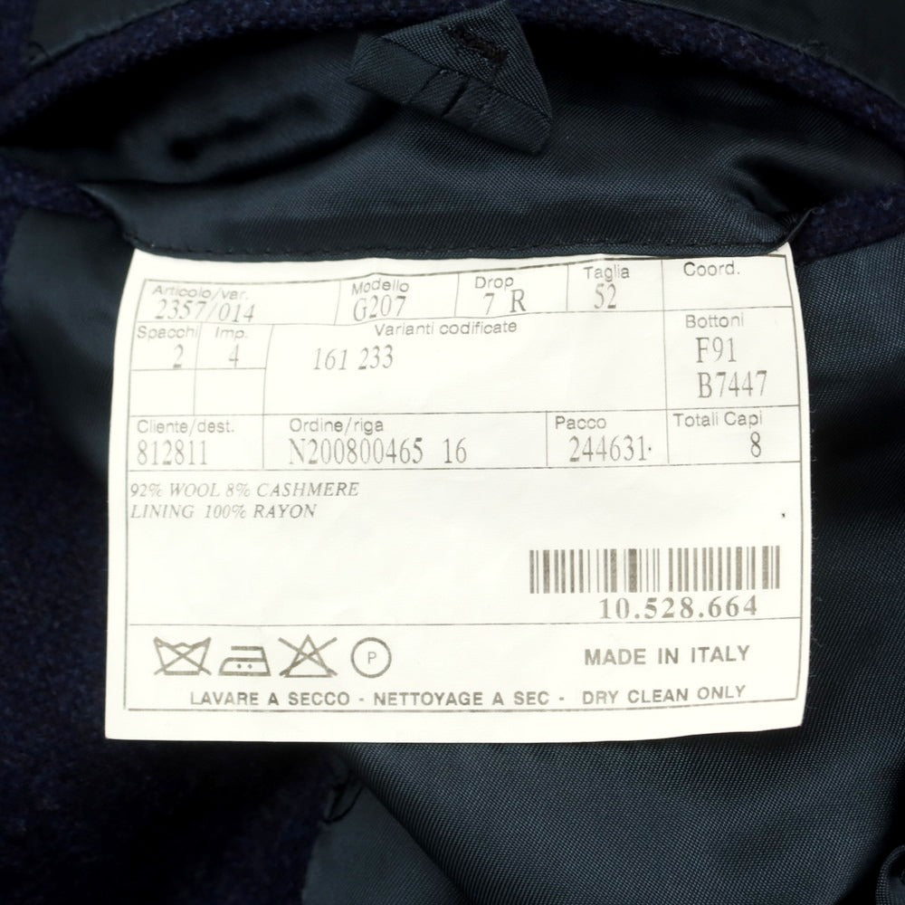 【中古】ベルベスト Belvest ウールカシミヤ テーラードジャケット ネイビー【 52 】【 状態ランクB 】【 メンズ 】