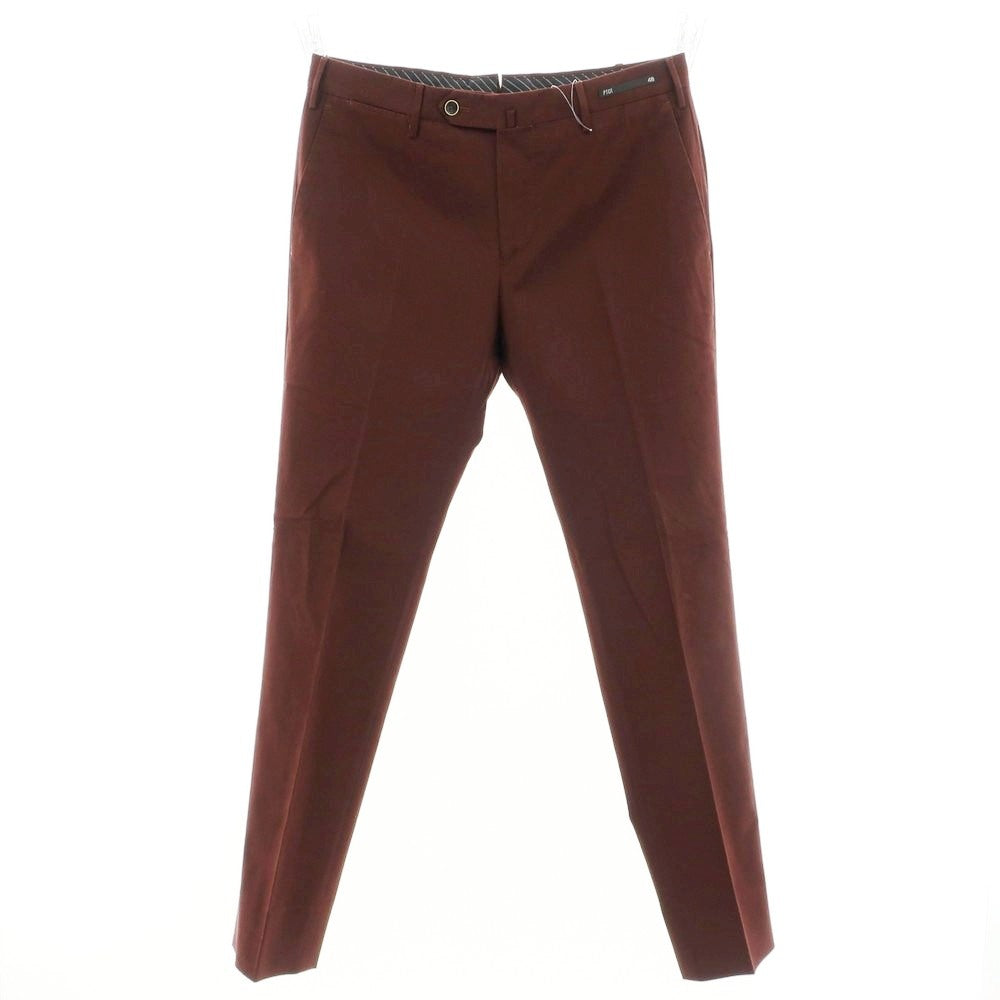 【中古】ピーティーゼロウーノ PT01 LOWER EAST SIDE HEPCAT ストレッチ コットン カジュアルスラックスパンツ ブラウン【 48 】【 状態ランクB 】【 メンズ 】