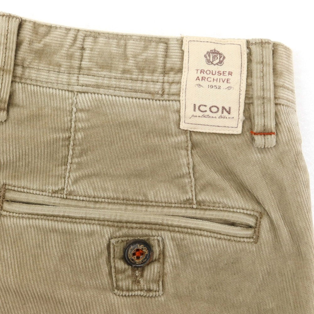 【中古】アイコン ICON ストレッチ コットン コーデュロイパンツ ベージュ【 46 】【 状態ランクC 】【 メンズ 】