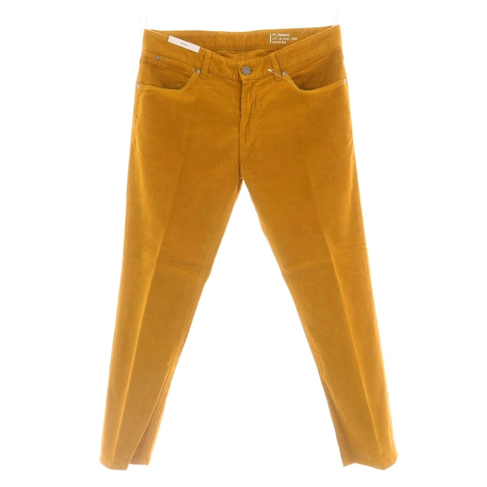 【中古】ピーティートリノ デニム PT TORINO DENIM SWING ストレッチ コットン コーデュロイパンツ マスタード【 34 】【 状態ランクA 】【 メンズ 】