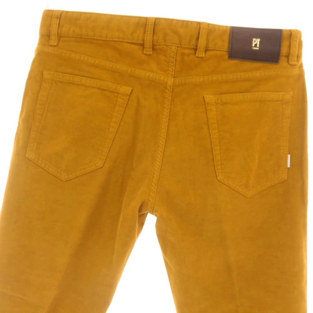 【中古】ピーティートリノ デニム PT TORINO DENIM SWING ストレッチ コットン コーデュロイパンツ マスタード【 34 】【 状態ランクA 】【 メンズ 】