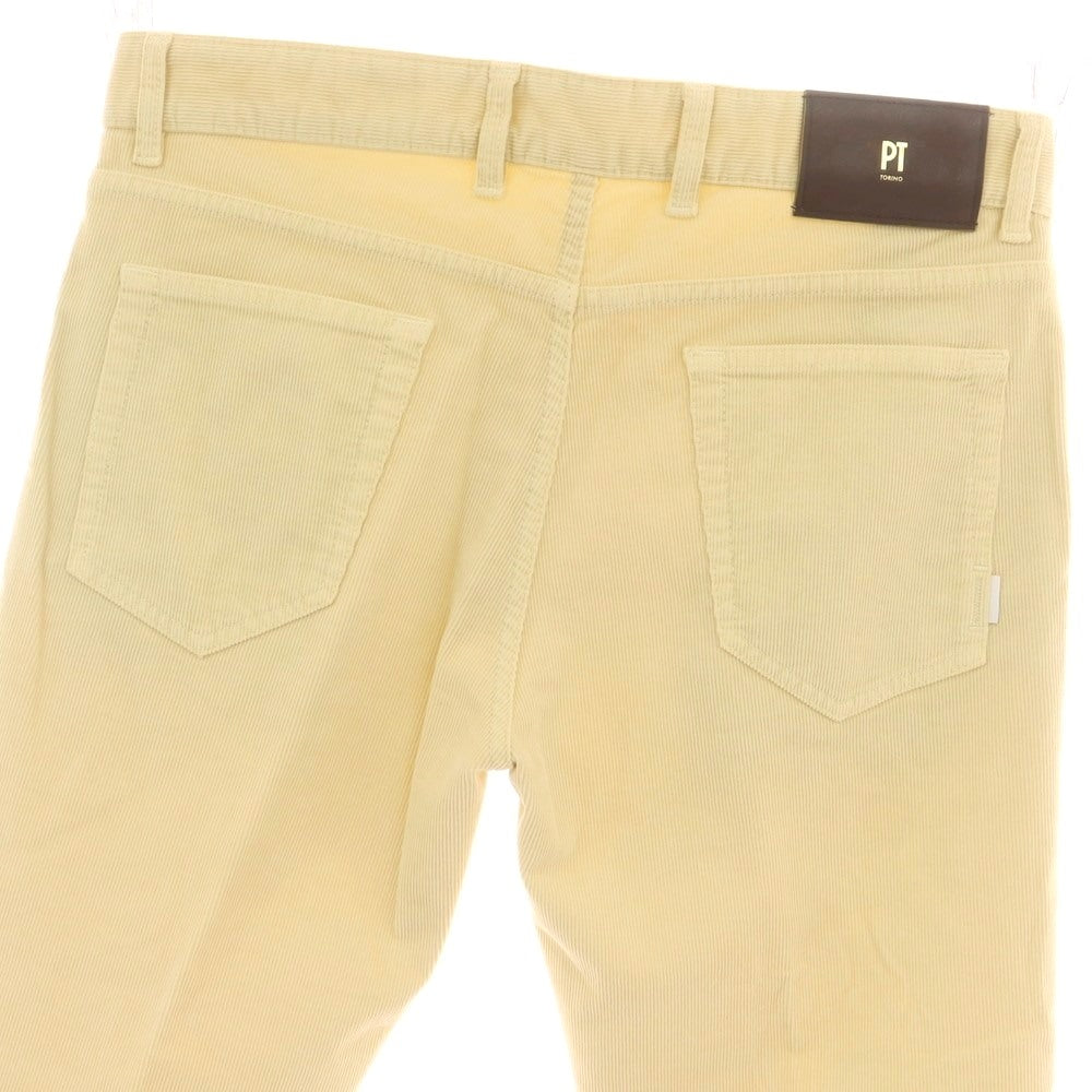 【中古】ピーティートリノ デニム PT TORINO DENIM SWING ストレッチ コットン コーデュロイパンツ ベージュ【 34 】【 状態ランクA 】【 メンズ 】