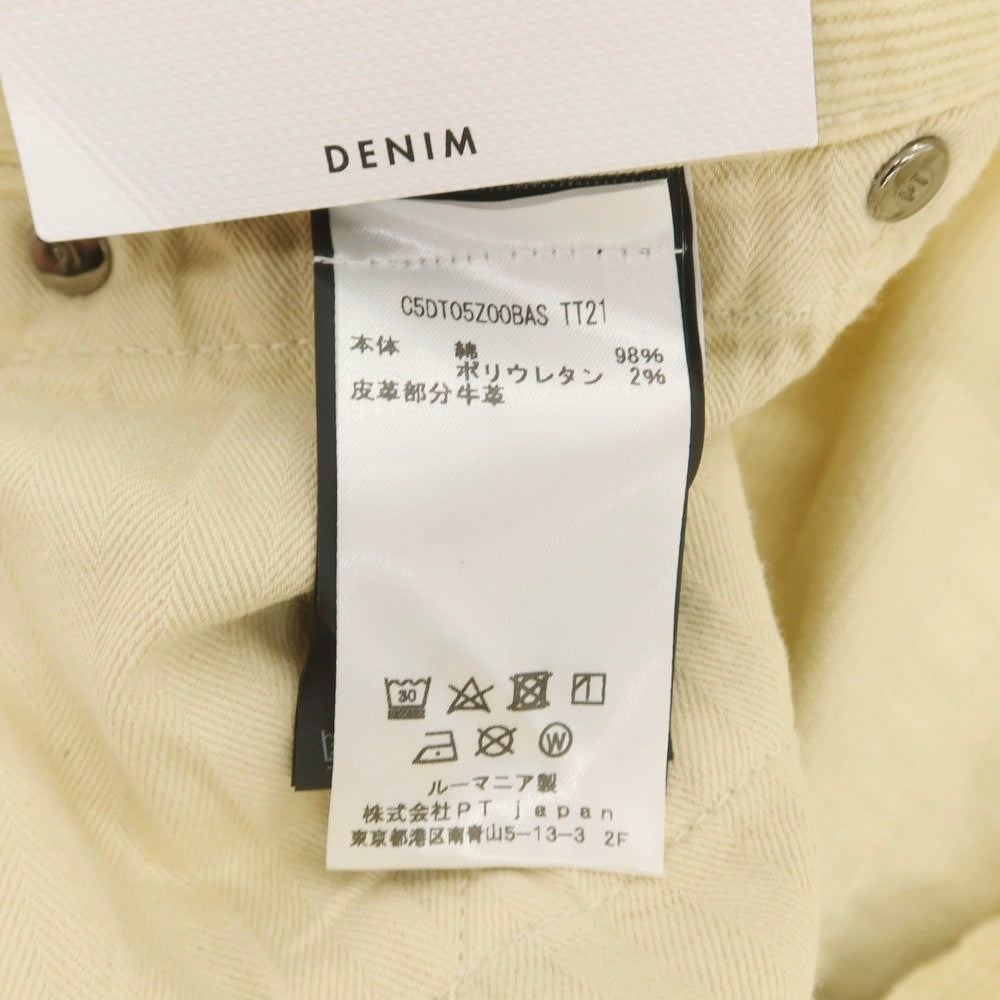 【中古】ピーティートリノ デニム PT TORINO DENIM SWING ストレッチ コットン コーデュロイパンツ ベージュ【 34 】【 状態ランクA 】【 メンズ 】
