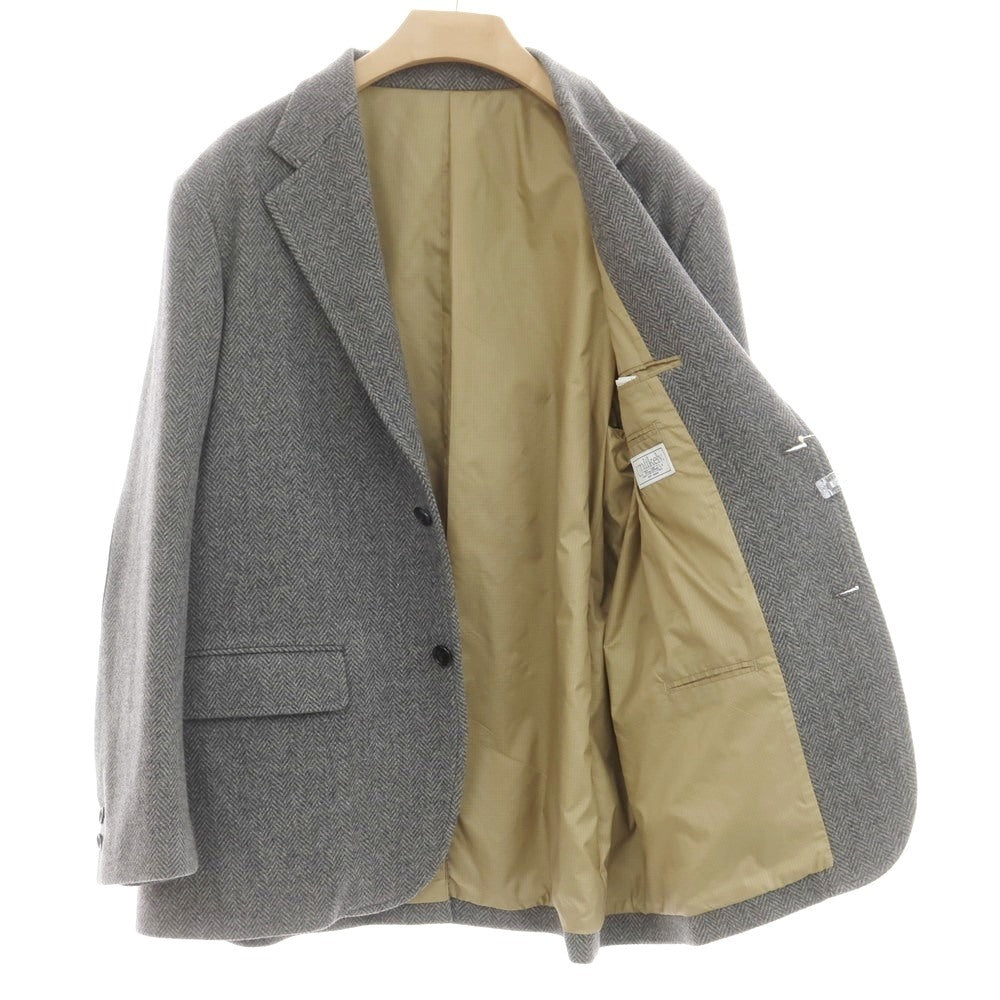 【中古】アンライクリー UNLIKELY 2024年秋冬 ウール エルボーパッチ テーラードジャケット グレー【 L 】【 状態ランクB 】【 メンズ 】