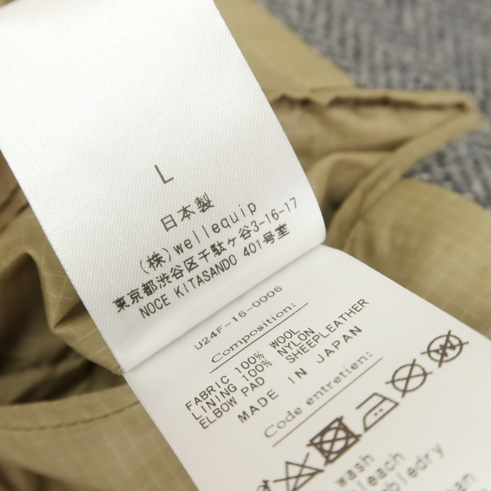 【中古】アンライクリー UNLIKELY 2024年秋冬 ウール エルボーパッチ テーラードジャケット グレー【 L 】【 状態ランクB 】【 メンズ 】