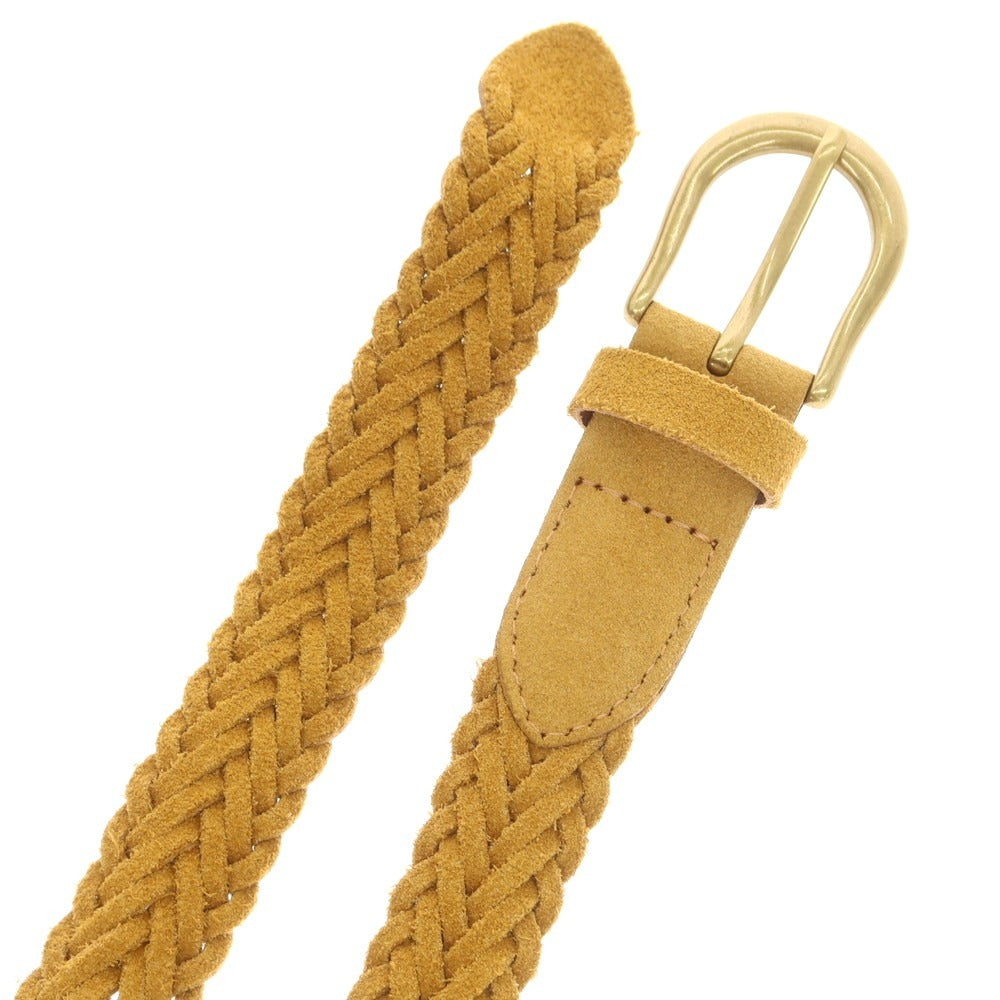 【中古】ビームスプラス BEAMS PLUS スエード メッシュベルト キャメルブラウン【 34 】【 状態ランクB 】【 メンズ 】