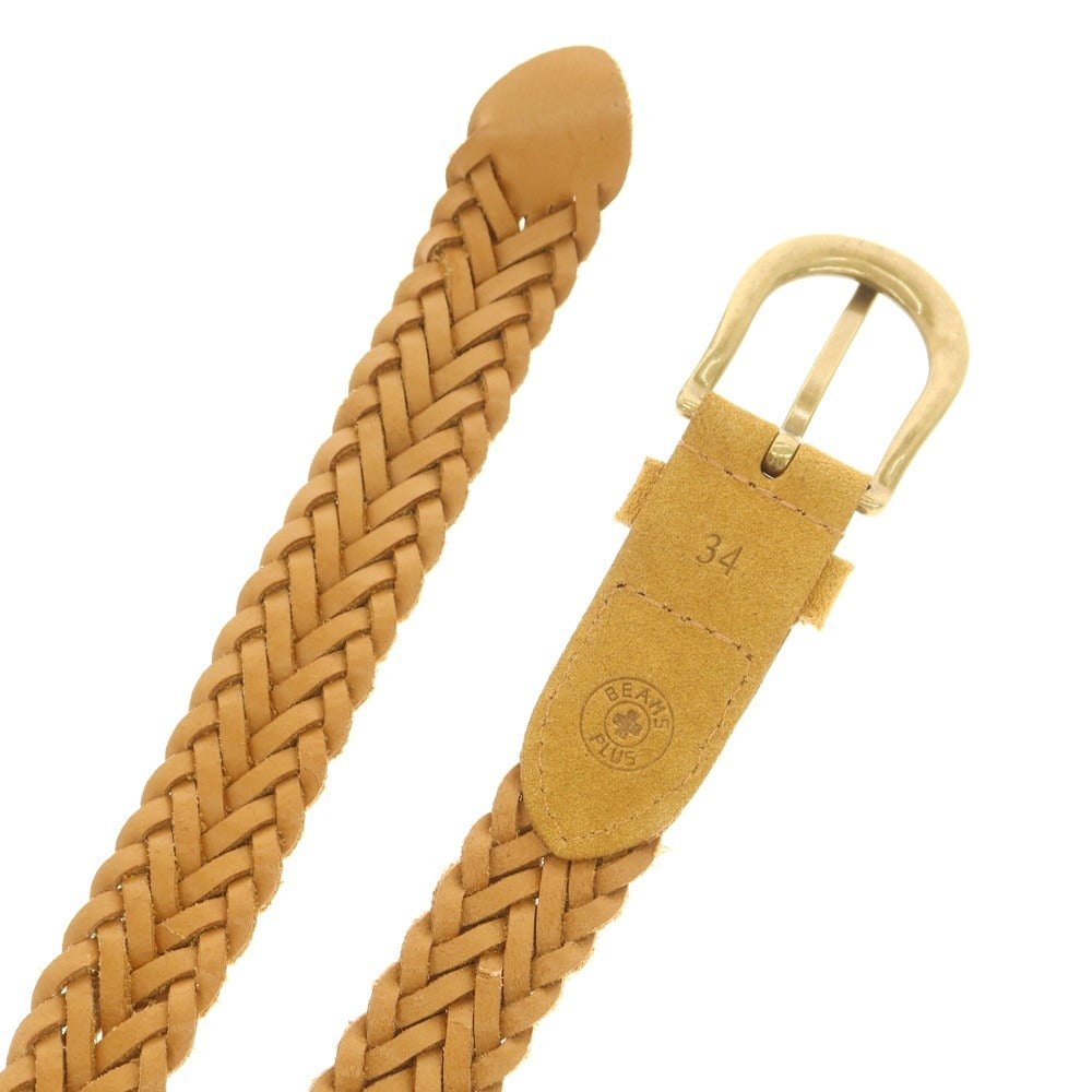 【中古】ビームスプラス BEAMS PLUS スエード メッシュベルト キャメルブラウン【 34 】【 状態ランクB 】【 メンズ 】