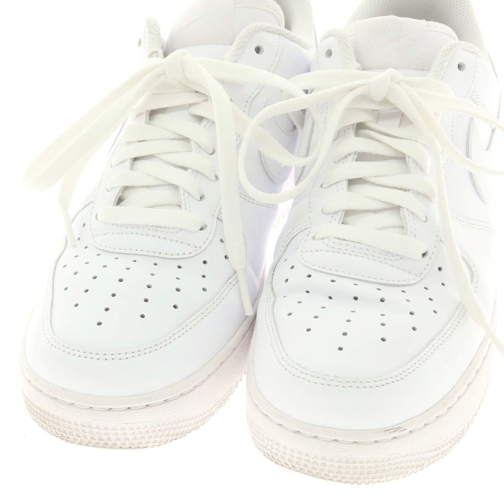 【中古】ナイキ NIKE AIR FORCE1 レザー スニーカー ホワイト【 27cm 】【 状態ランクB 】【 メンズ 】