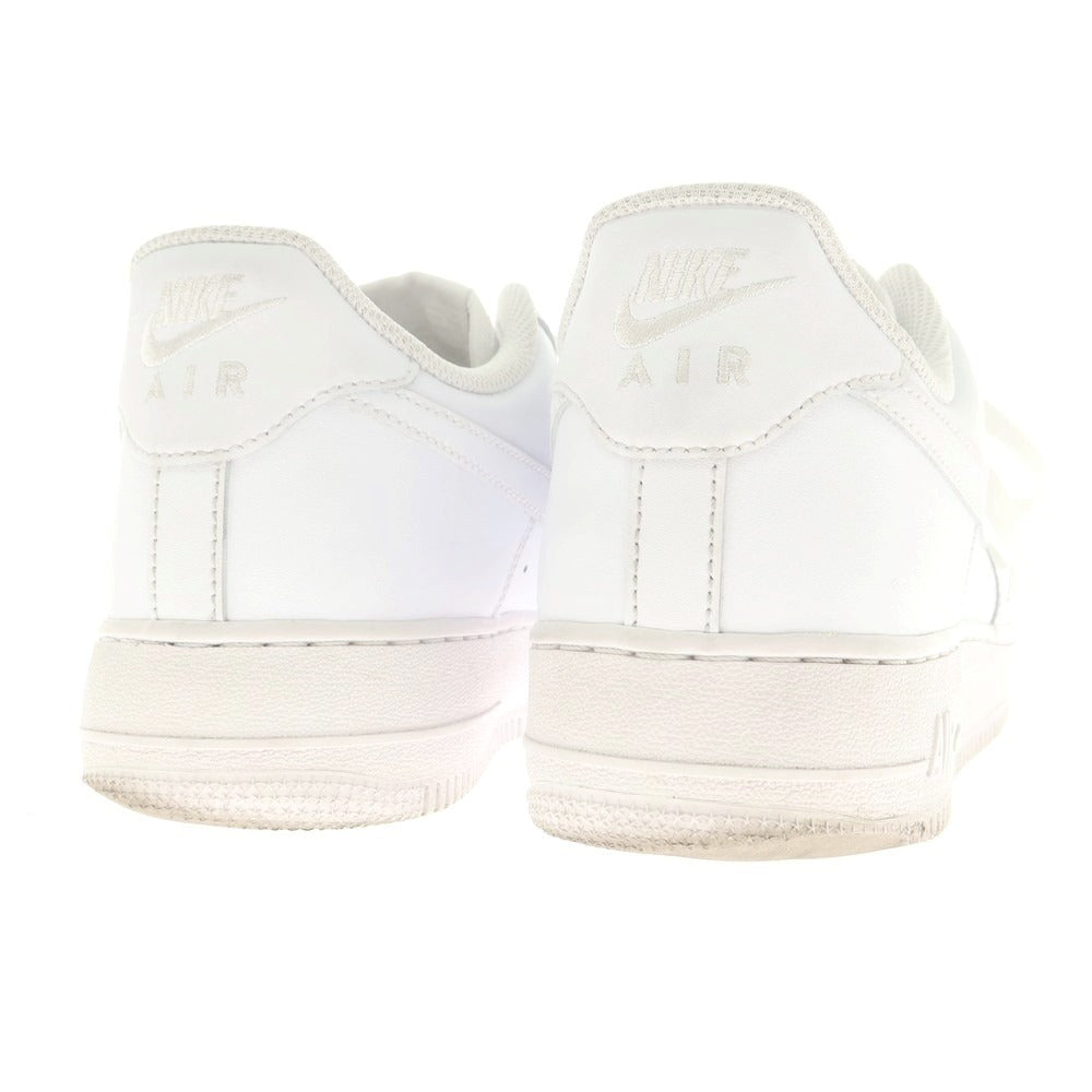 【中古】ナイキ NIKE AIR FORCE1 レザー スニーカー ホワイト【 27cm 】【 状態ランクB 】【 メンズ 】