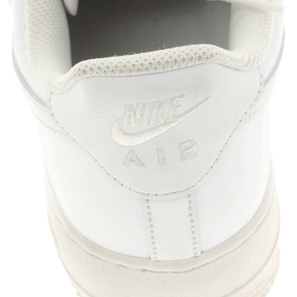 【中古】ナイキ NIKE AIR FORCE1 レザー スニーカー ホワイト【 27cm 】【 状態ランクB 】【 メンズ 】