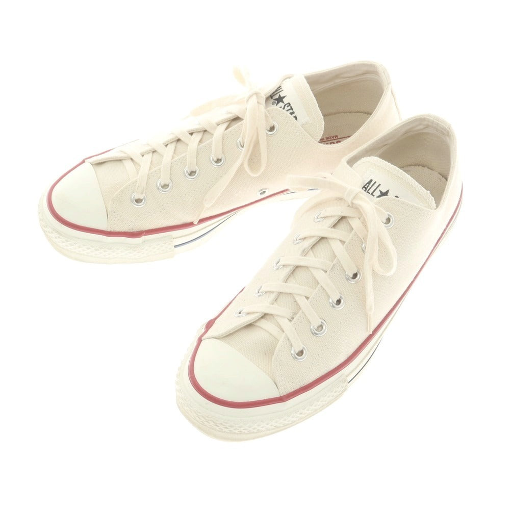 【中古】コンバース CONVERSE MADE IN JAPAN オールスターLOW スニーカー ナチュラルホワイト【 8 】【 状態ランクB 】【 メンズ 】